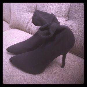 7.5 Black Sock Booties